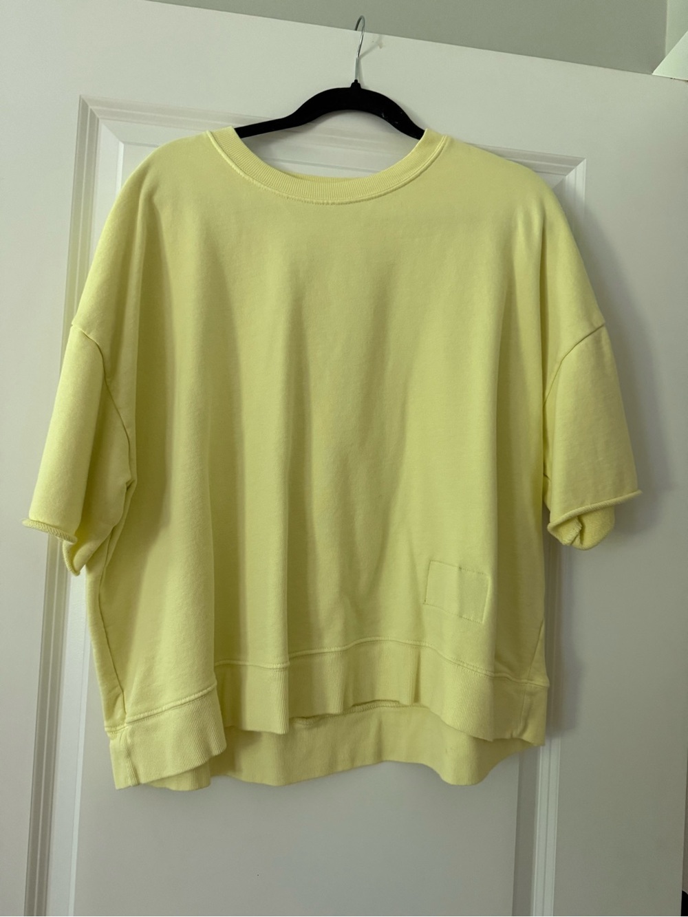 Daily Drills Lemonade Crop Sleeve Crewneck